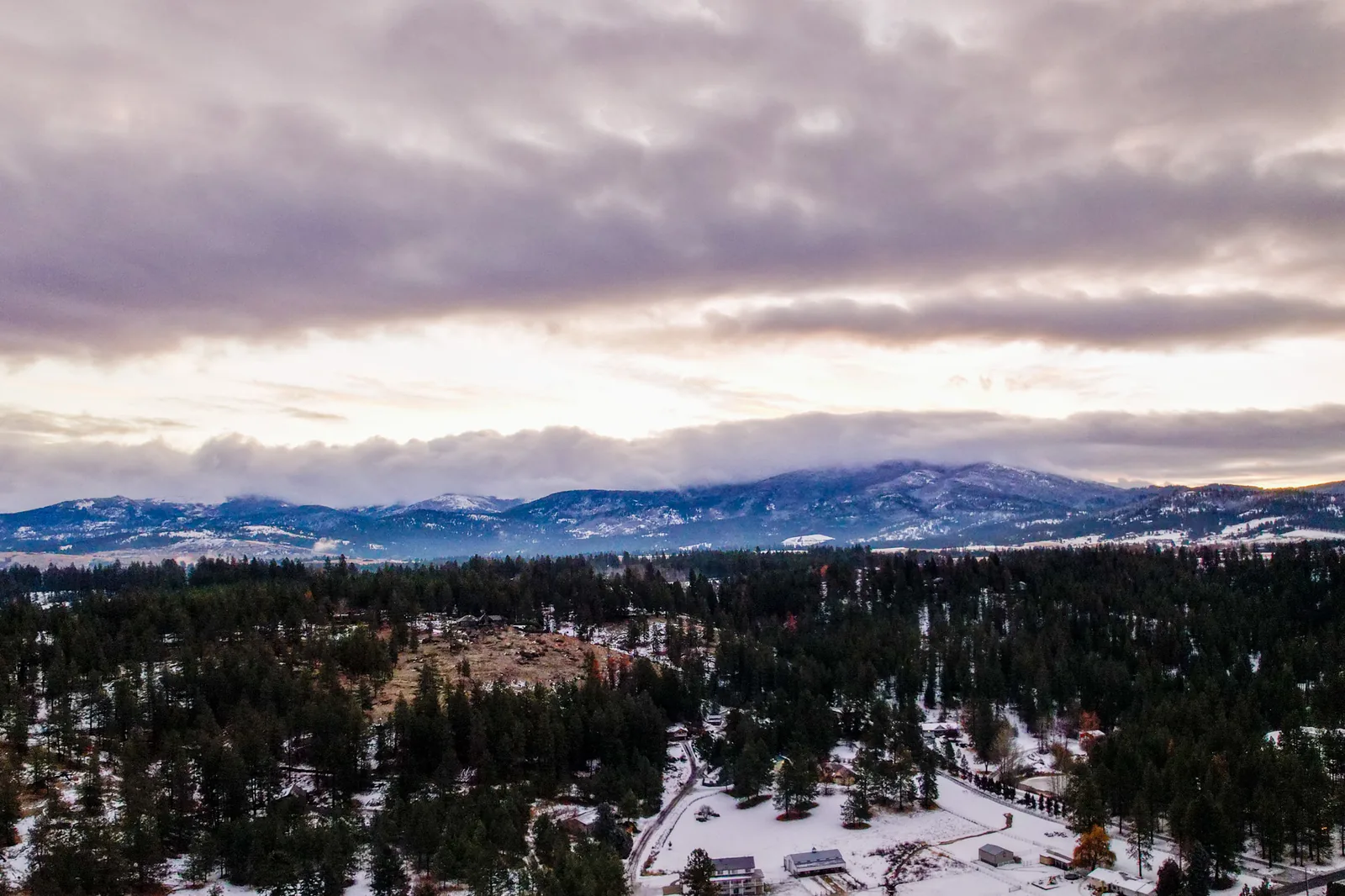 Aerial photograph of Spokane taken with a drone